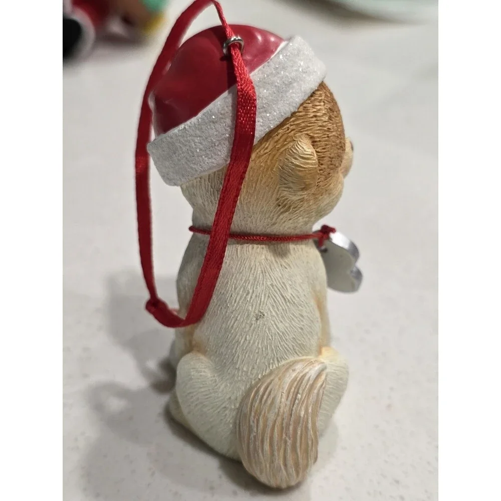 Cute Dog BOO Christmas Ornament with name plate